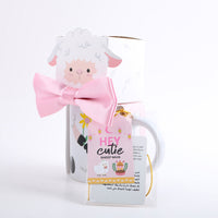 Sheep Mug with Gift Box and Pink Bow 2