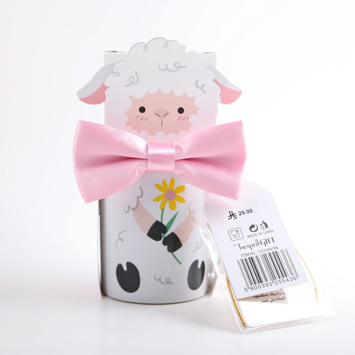 Sheep Mug with Gift Box and Pink Bow 5