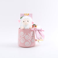 Ceramic cup gift set with cute plush 1