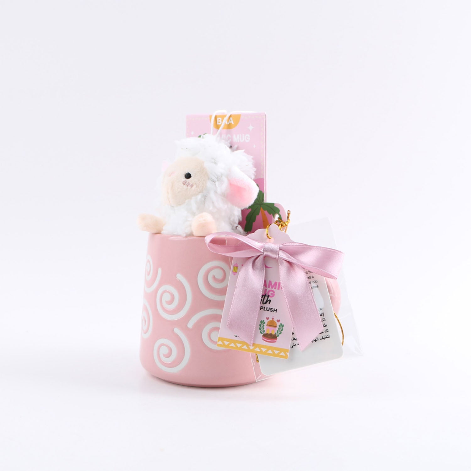 Ceramic cup gift set with cute plush 2