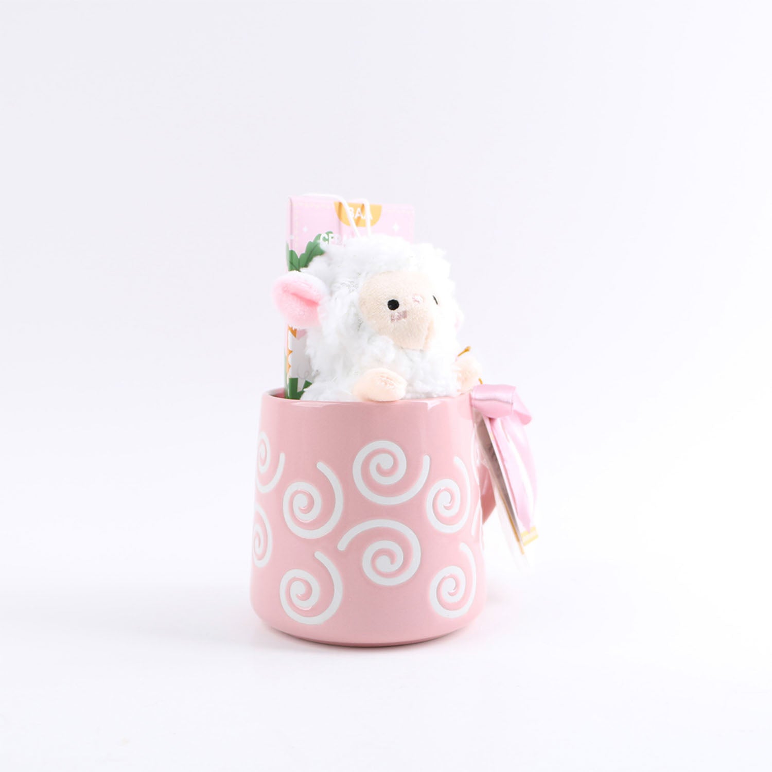Ceramic cup gift set with cute plush 3