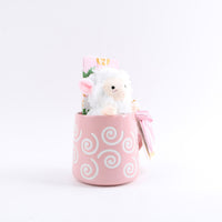 Ceramic cup gift set with cute plush 3