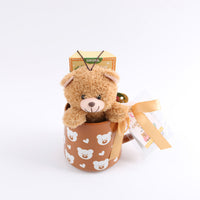 Ceramic cup with bear print and plush gift 5
