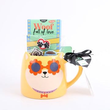 Dog Design Ceramic Gift Mug with Accessories 1