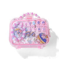 Pink Cartoon Design Makeup Kit with Accessories Bag 1