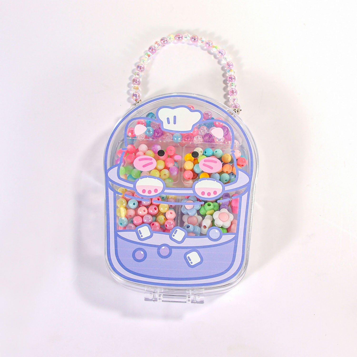 Colorful Beads Set in Clear Cute Small Case – MIDI