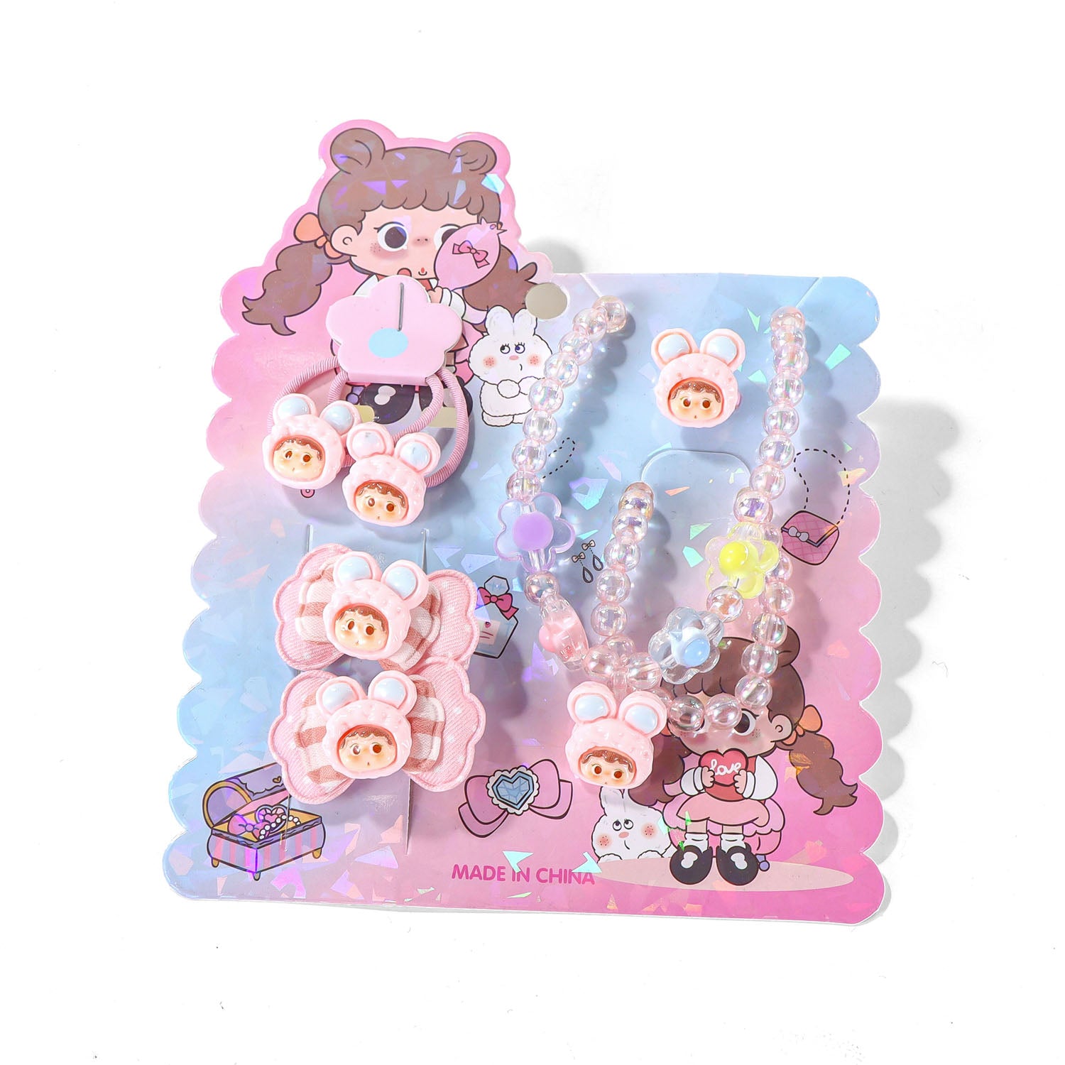 Children's Cartoon Themed Hair Accessories Set 3