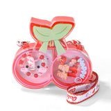 Kids Cherry-Shaped Jewelry Set with Transparent Bag 3