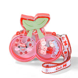 Kids Cherry-Shaped Jewelry Set with Transparent Bag 4