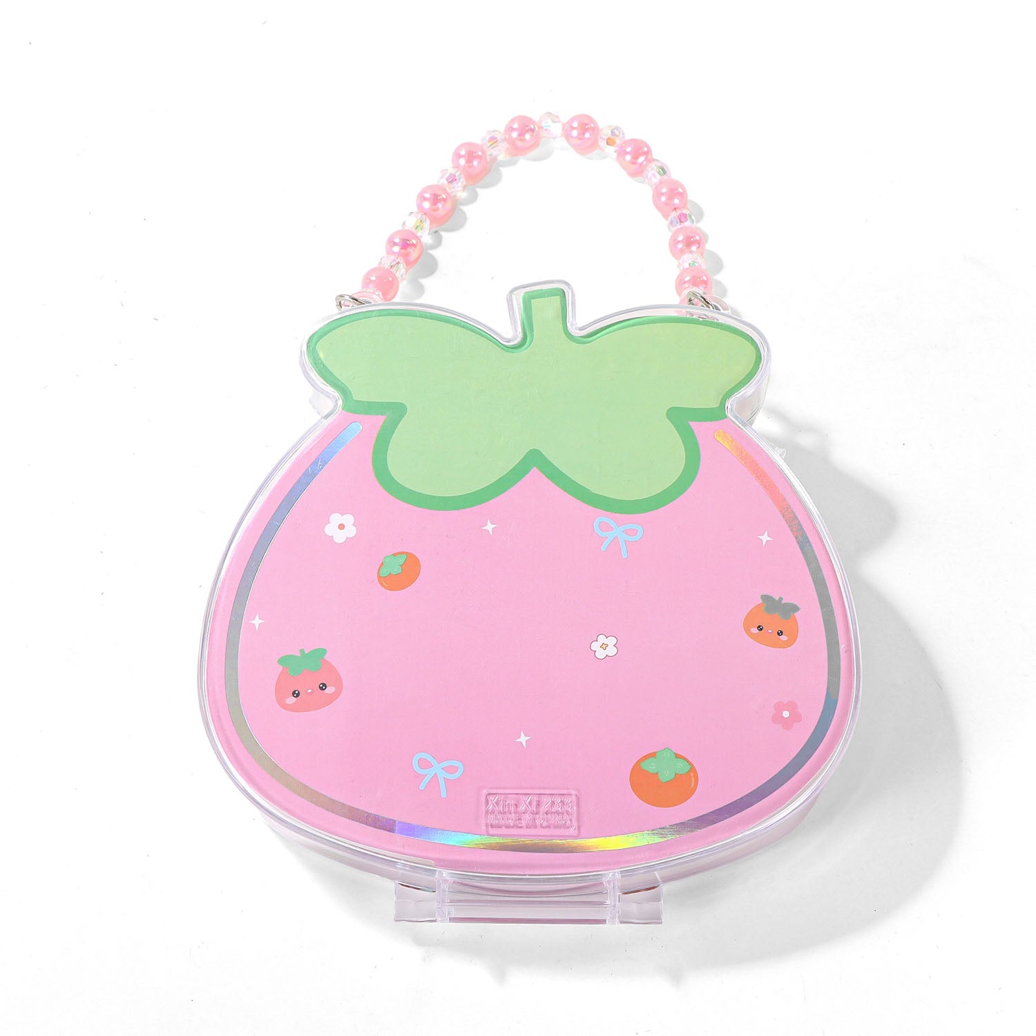 Kids Strawberry Jewelry Set with Pink Beaded Chains 4