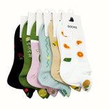 Colorful Fruit Pattern Socks - 1 Pair