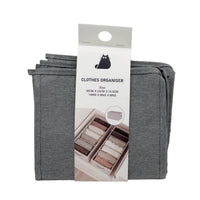 Fabric Clothes Organizer with Inner Divider - Grey 2