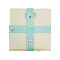 Foldable Fabric Storage Bin with Metal Handles - Beige 5