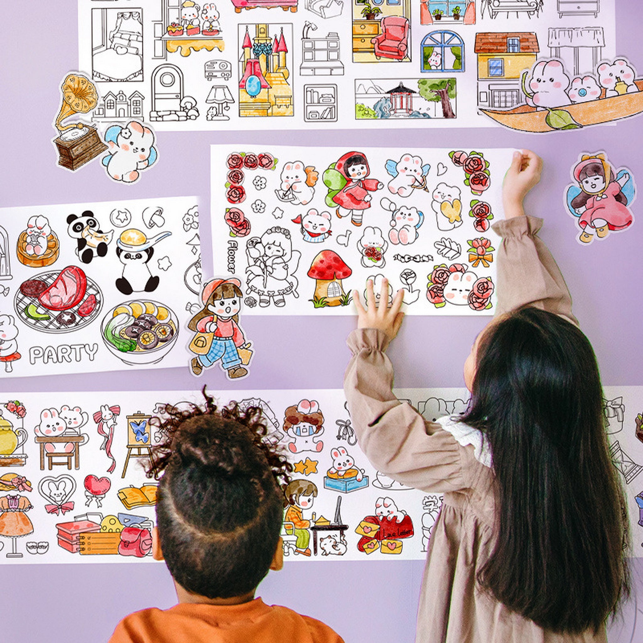 Coloring Paper Tape size 30cm*3m