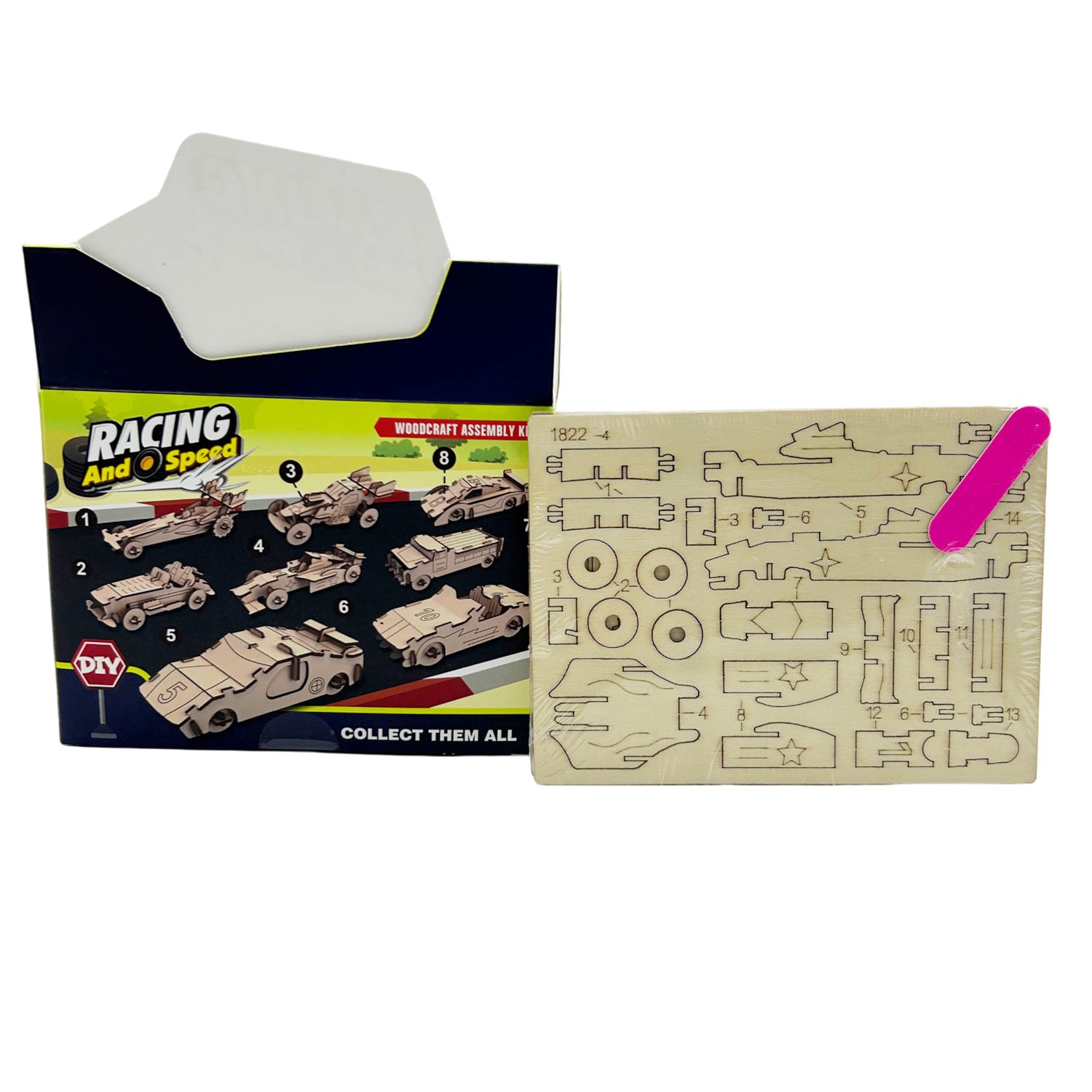 Wooden Racing Car Assembly Kit 1