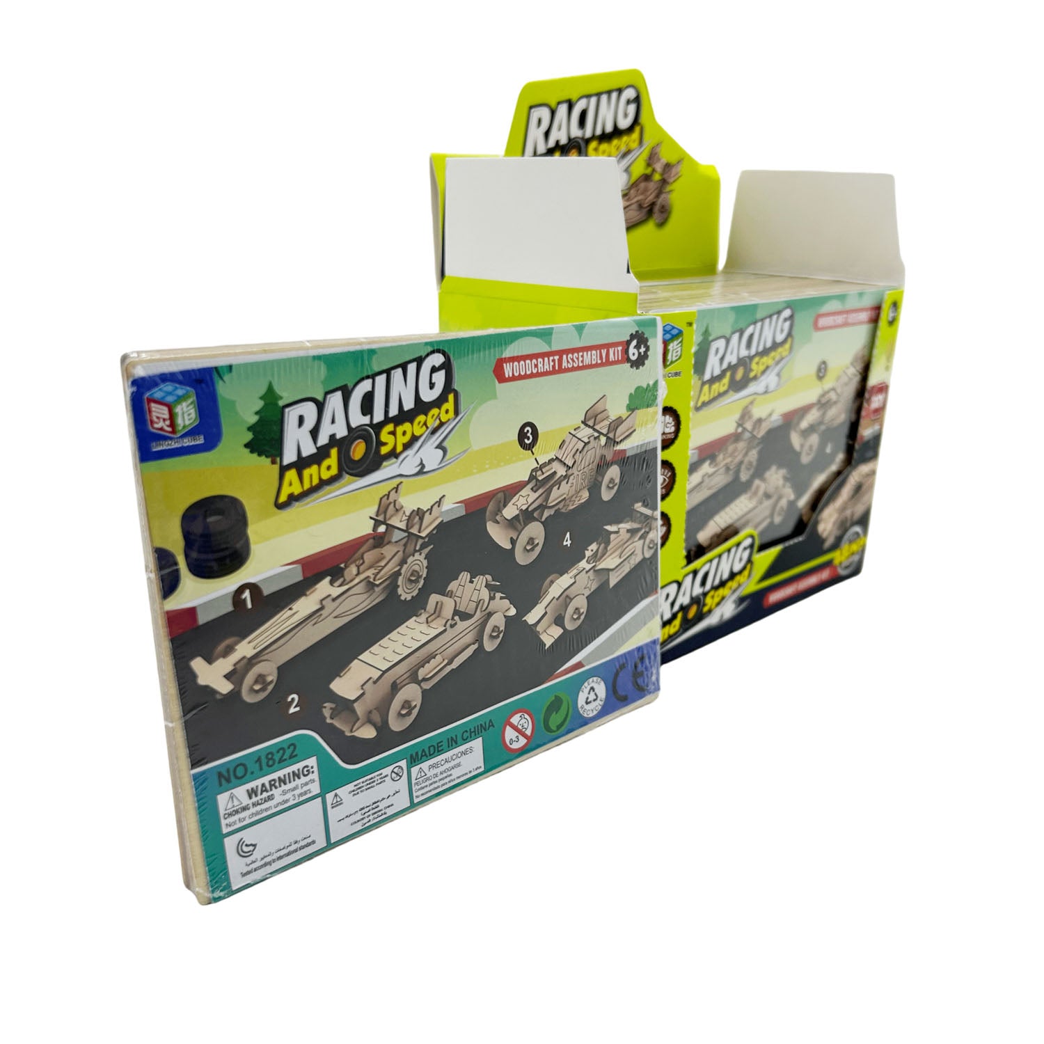 Wooden Racing Car Assembly Kit 2