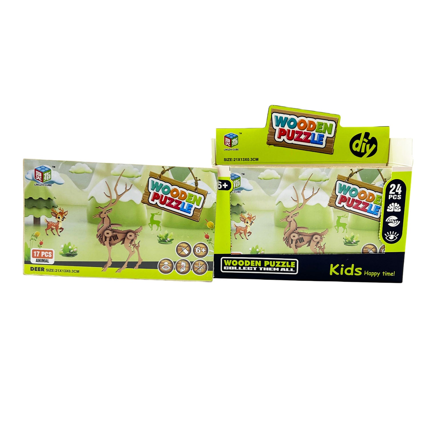 3D Wooden Puzzle Deer Design 2