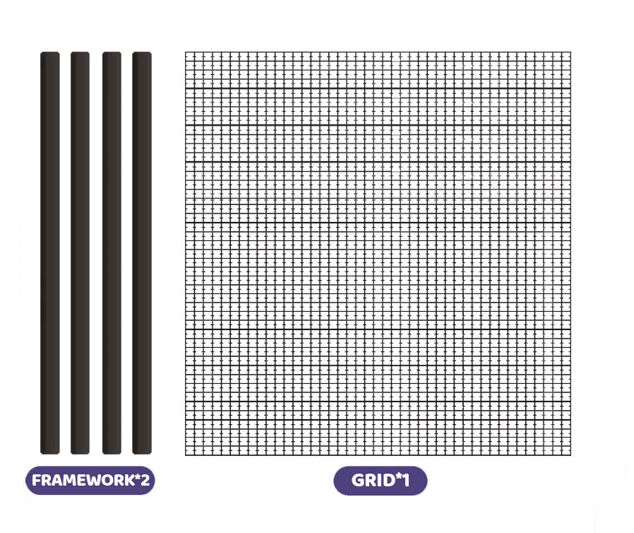 DIY GRID PUZZLED - MERMAID
