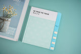 Cartoon code hardback notebook/Blue