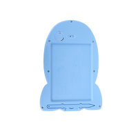 Blue digital drawing pad back panel with buttons and charging port