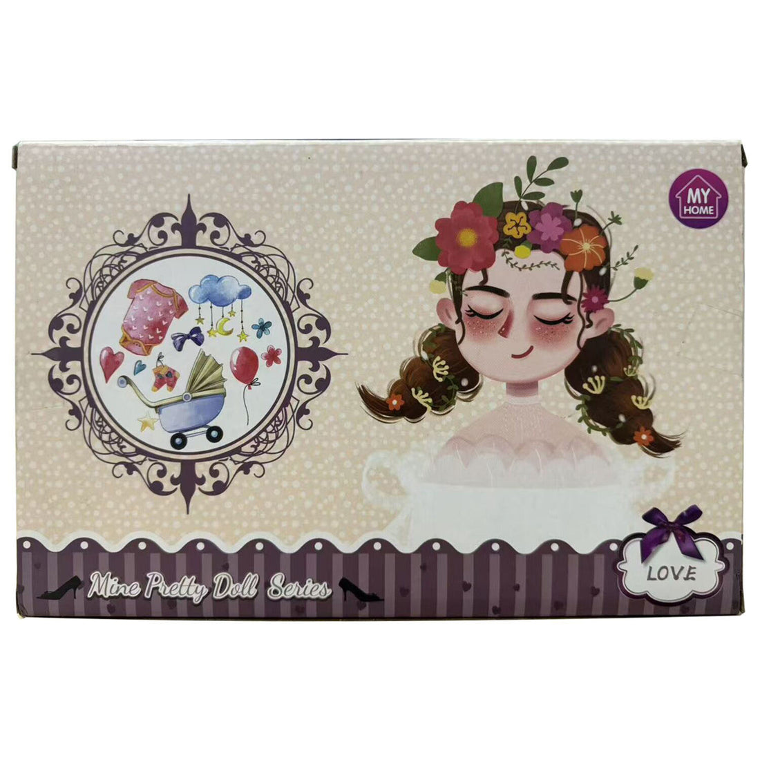6-inch doll set package with angel-themed illustration and Love detail