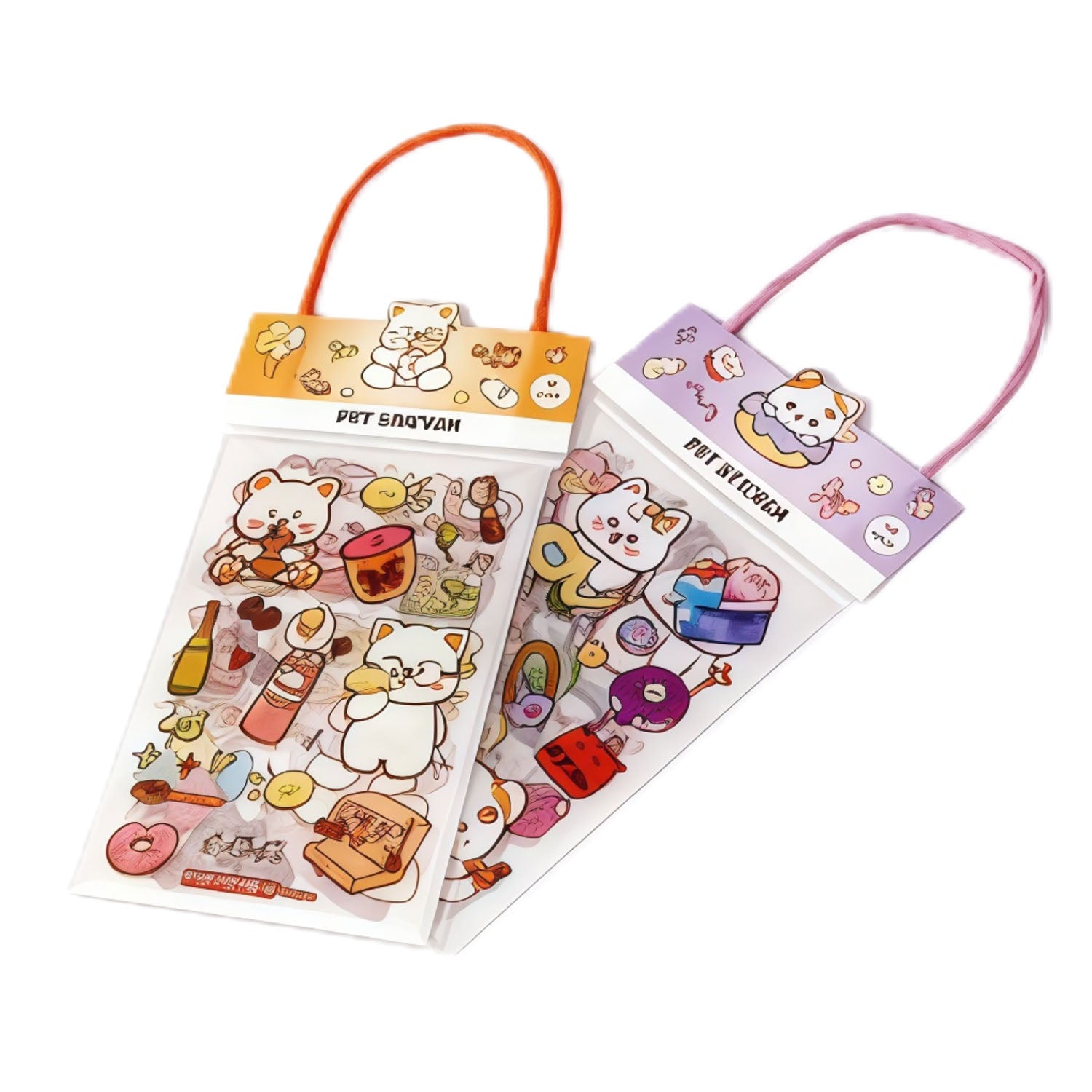 Cartoon Animal Sticker Set - 2 Packs 2