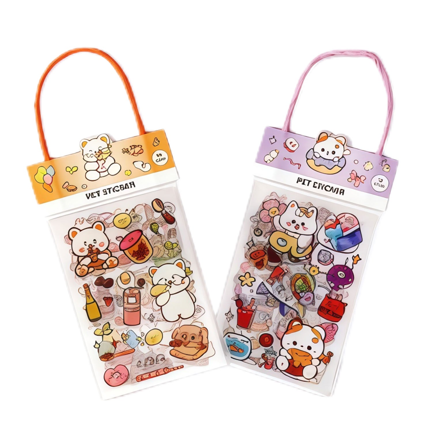 Cartoon Animal Sticker Set - 2 Packs 4