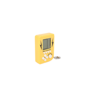Handheld electronic game device, yellow front with LCD screen and D-pad controls