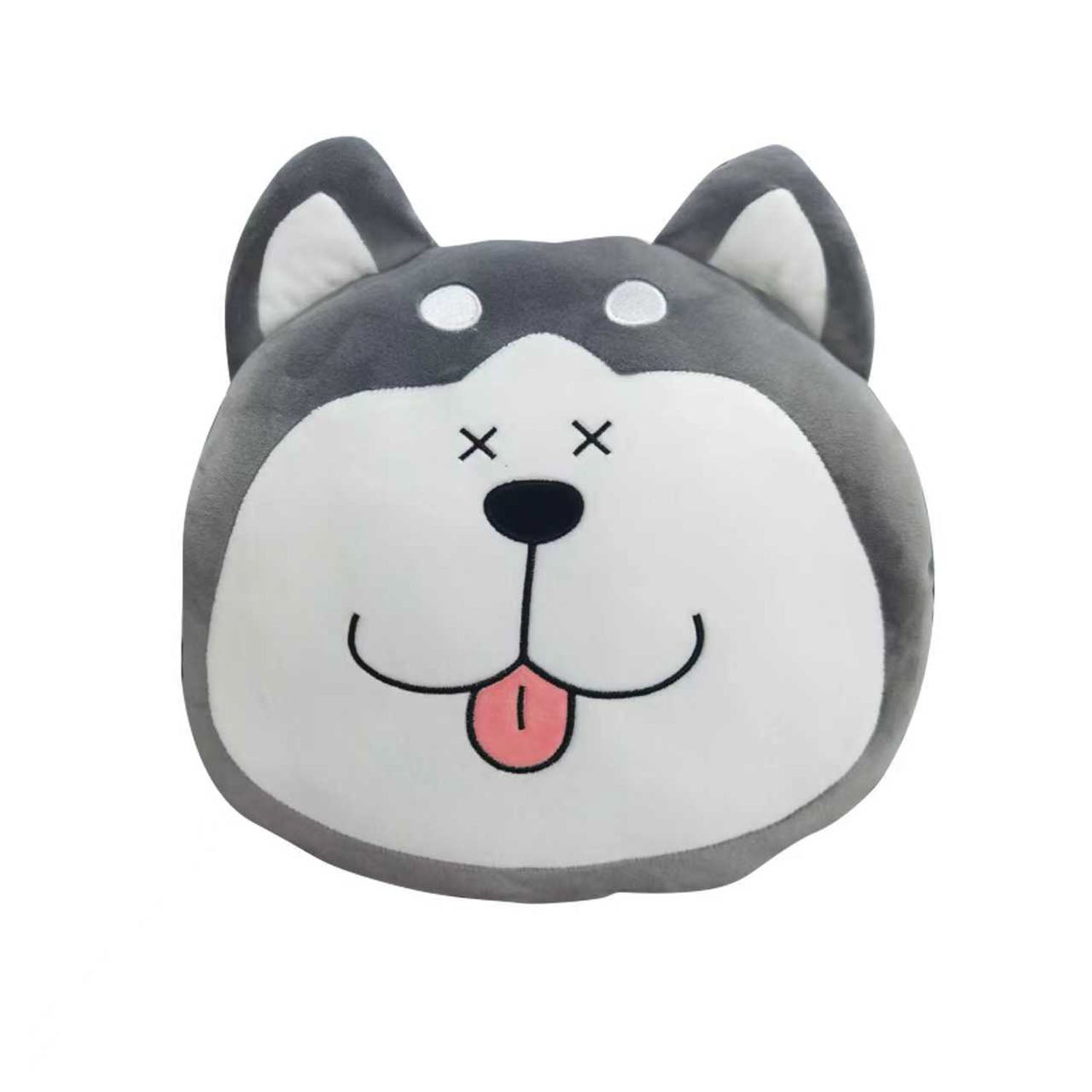 Soft Husky Dog Face Plush Pillow 5