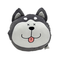 Soft Husky Dog Face Plush Pillow 3