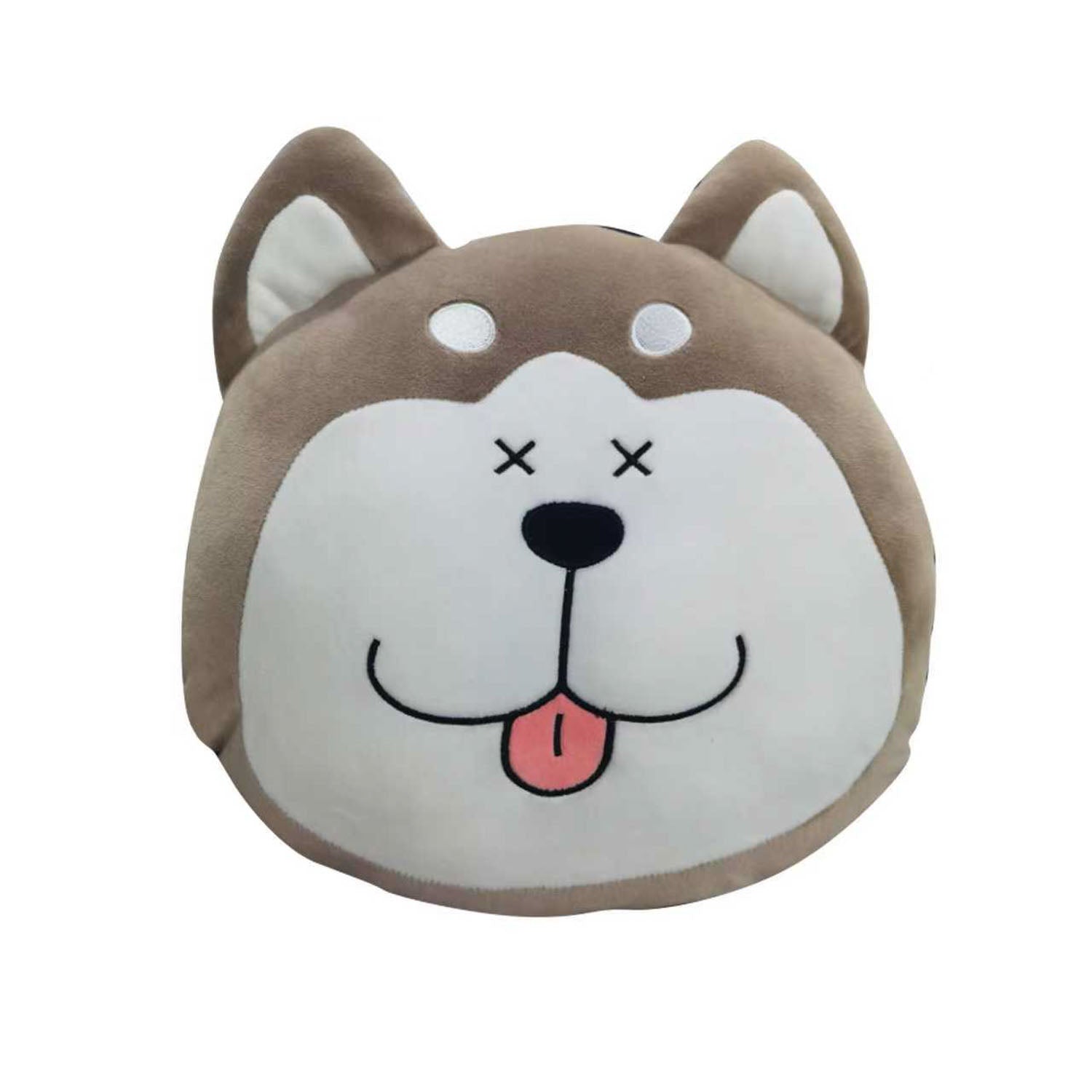 Plush Dog Face Hand Warmer Pillow 3