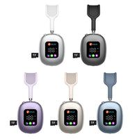 Wireless over-ear headphones in multiple colors with RGB display and TF logo