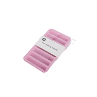Silicone ice cube tray with centered “ice making mould” label on top