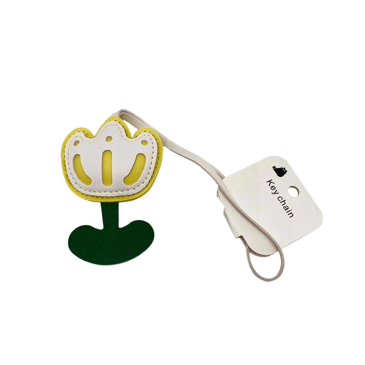 Yellow Flower Shaped Keychain (1)