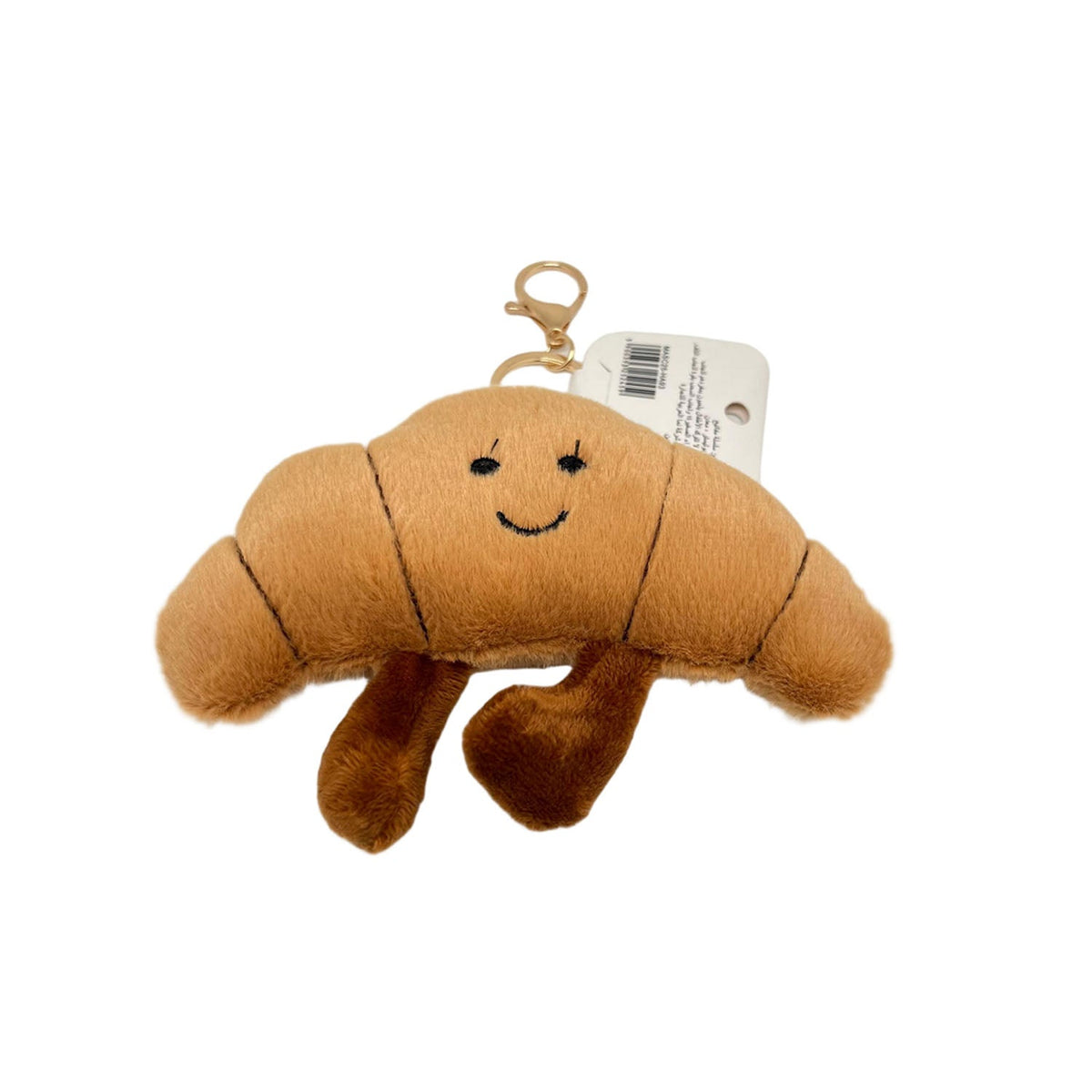 Soft Croissant Plush Keychain (1)