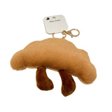 Soft Croissant Plush Keychain (2)