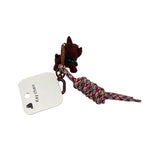 Dog-Shaped Keychain with Multicolor Rope 4
