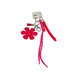 Pink Floral Keychain with Adjustable Cord 4