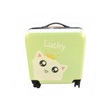 Children's 20-Inch Double Cut Size Luggage with Cat Design (1)