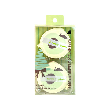 Green Plum Shaped Makeup Sponge 1