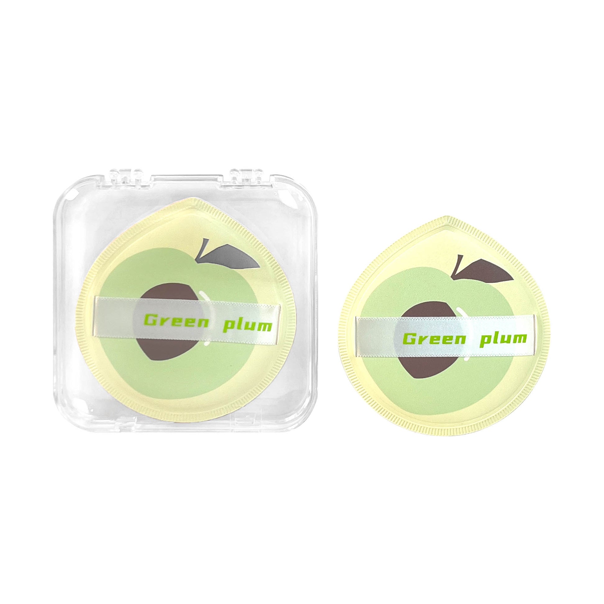 Green Plum Shaped Makeup Sponge 3