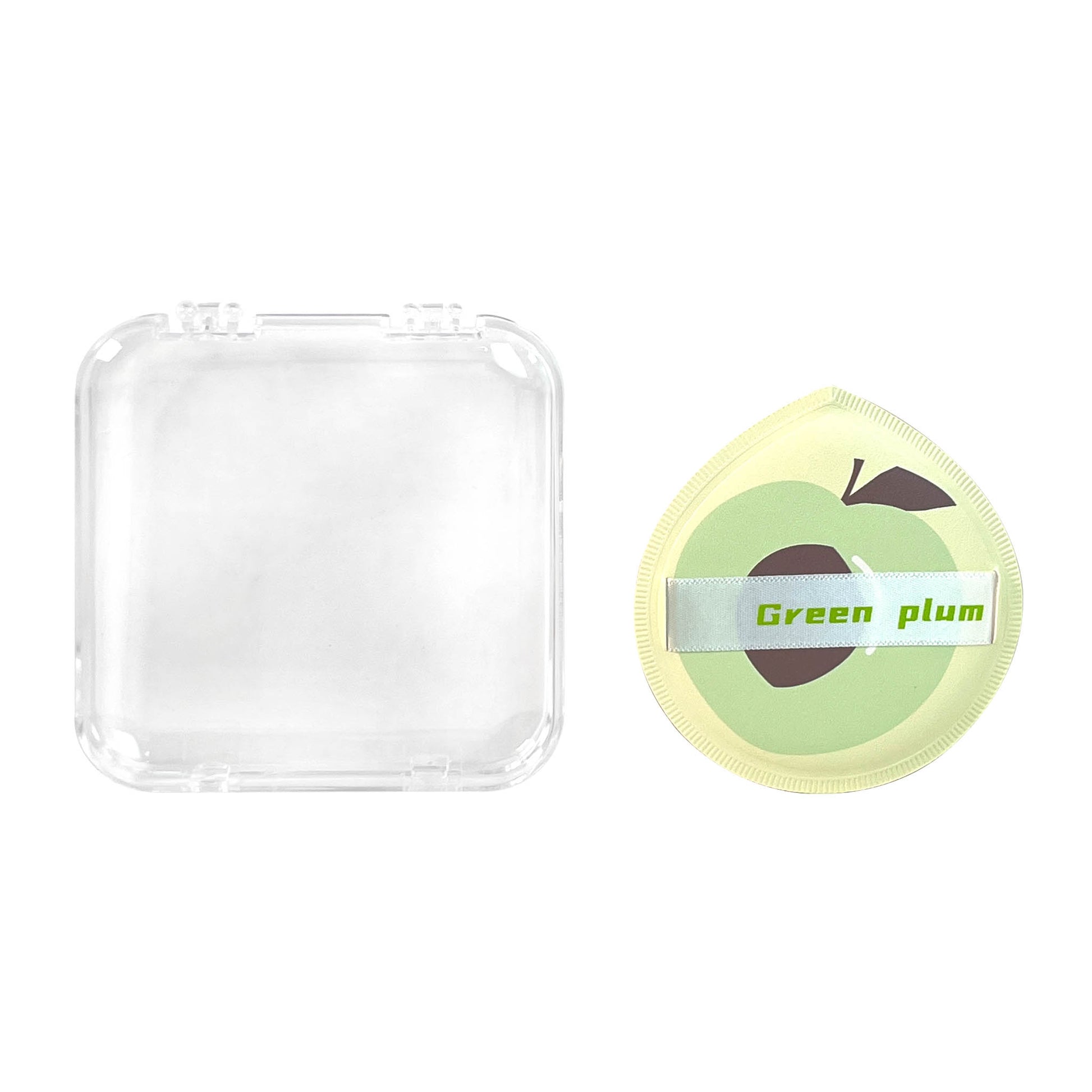 Green Plum Shaped Makeup Sponge 4