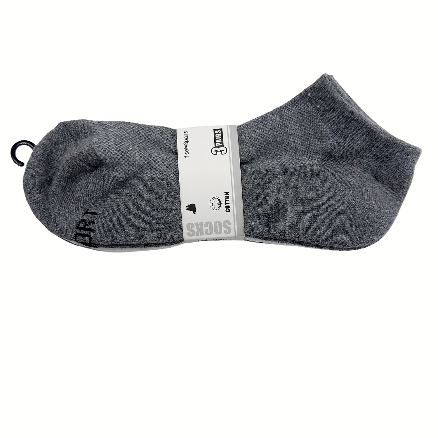 3 Pairs Cotton Low-Cut Sports Socks 1