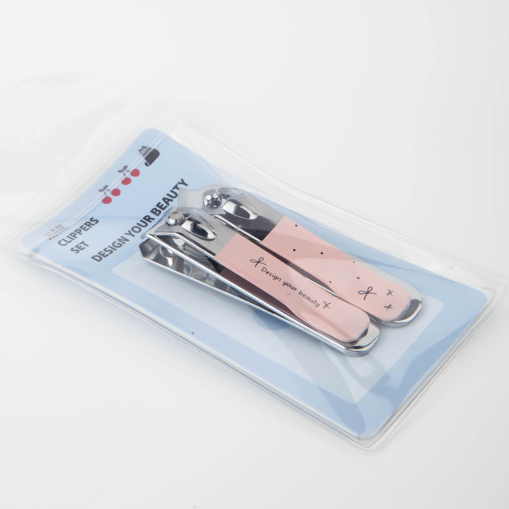 Metal Nail Clipper with Pink Handle 2