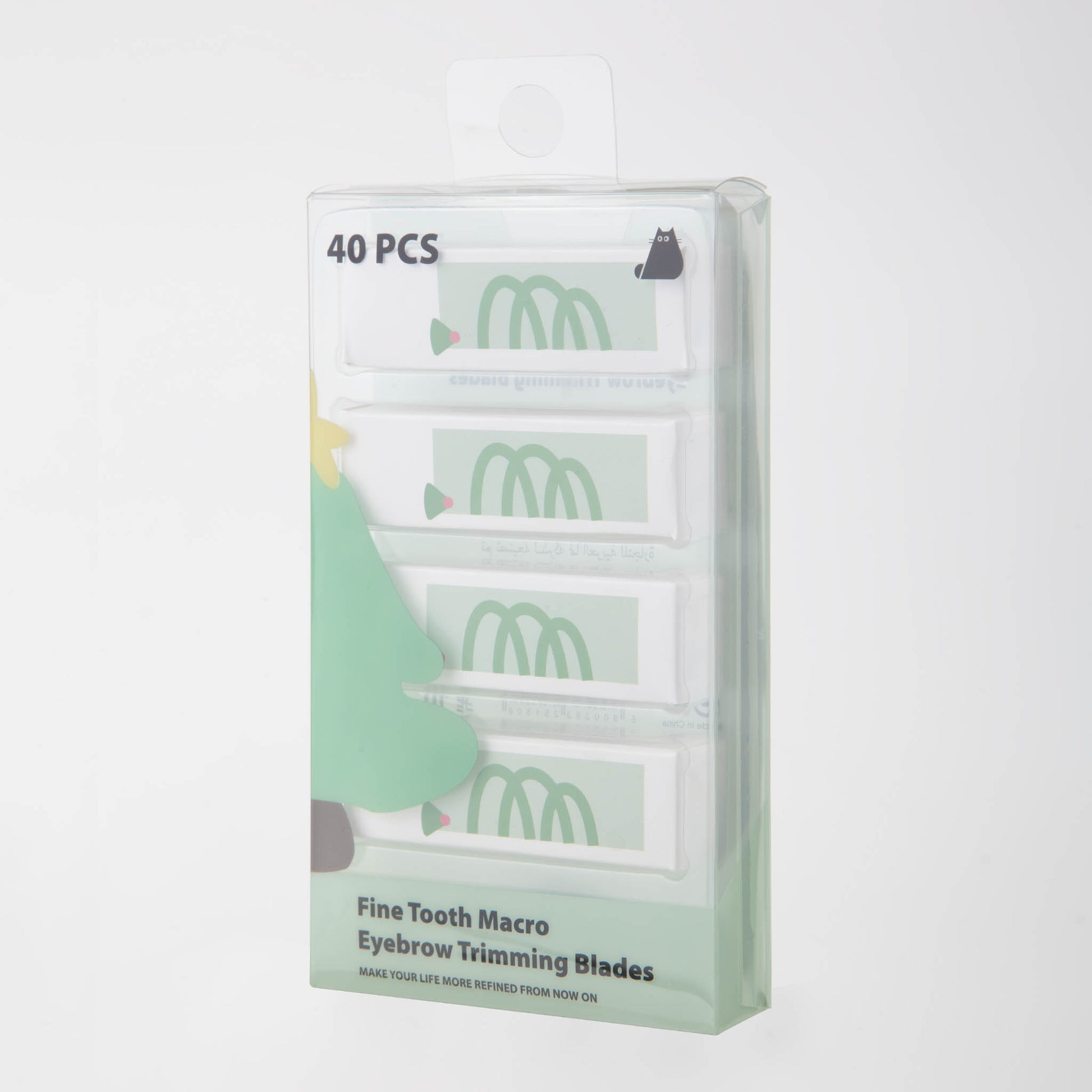 Fine Tooth Eyebrow Trimming Blades 10