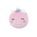 Pink Unicorn Shaped Plush Pillow