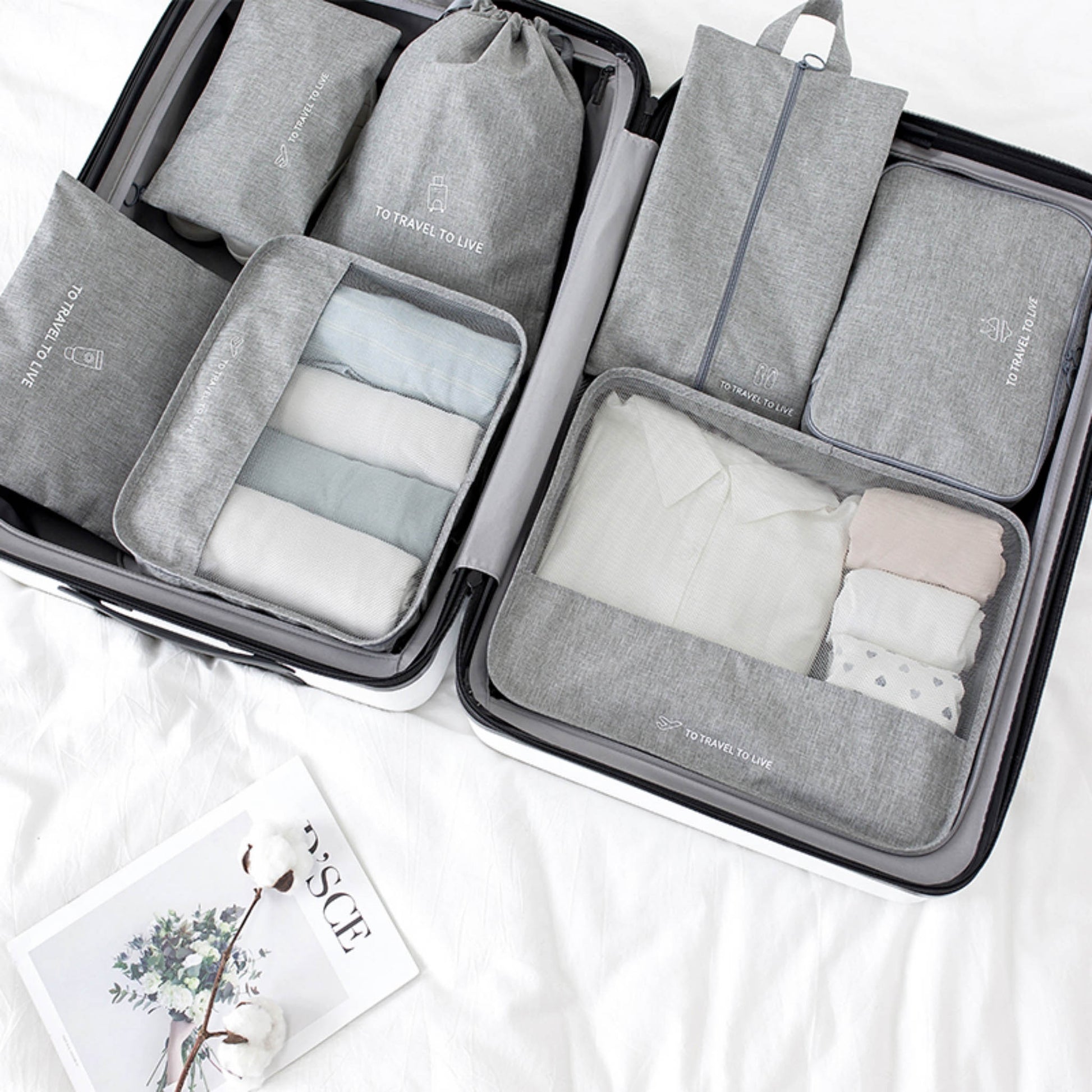 Travel Luggage Organizer Bag Set 8