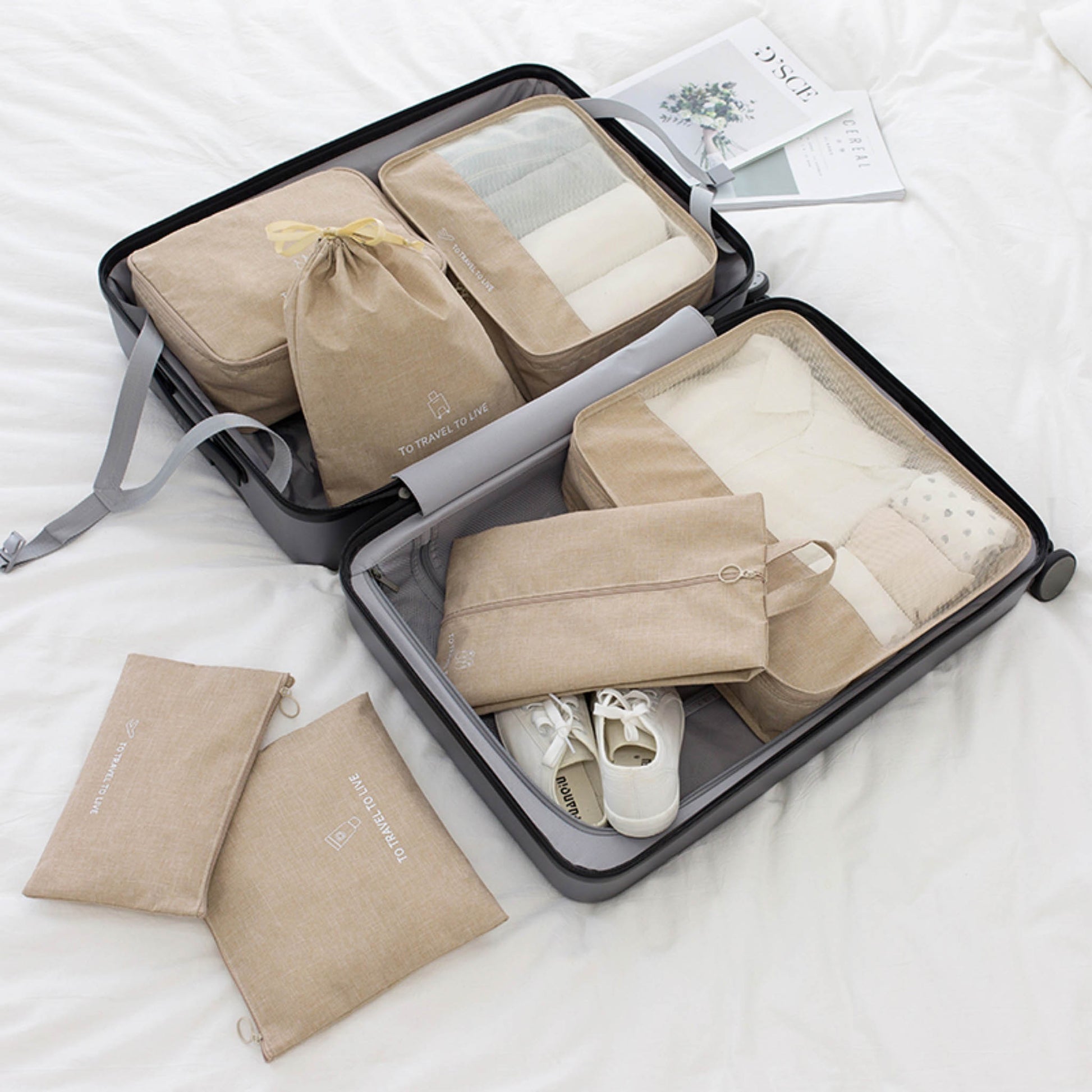 Travel Luggage Organizer Bag Set 7