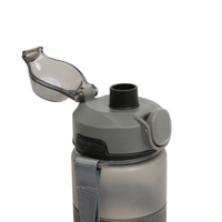 Plastic 1000ML sports bottle top with drinking spout cover and black push-button