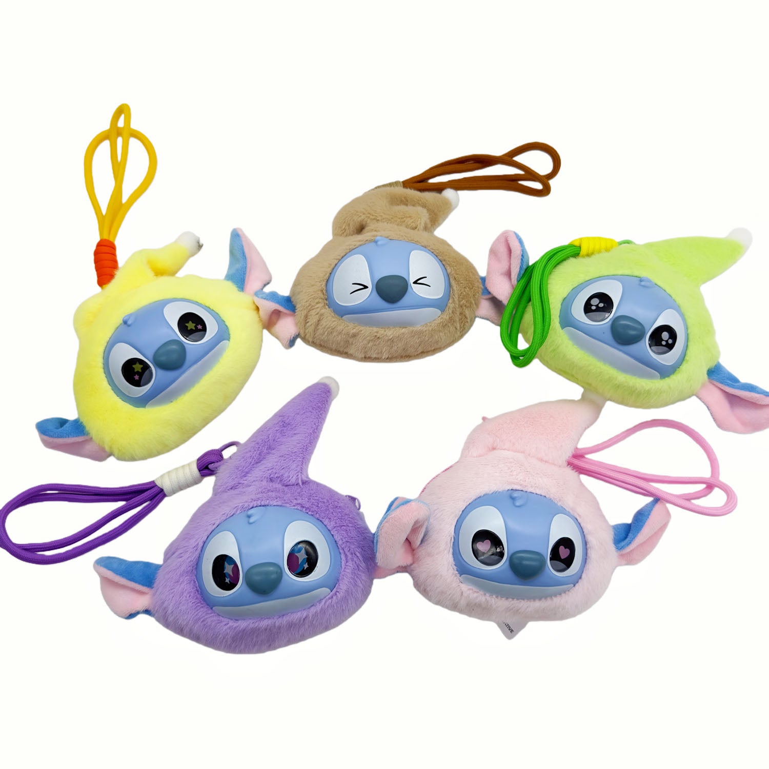 Small Plush Character Coin Purse with Strap 3